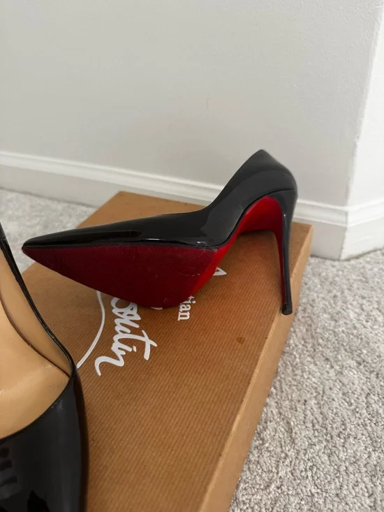 Christian Louboutin So Kate Black Patent 120mm Pumps - Picture 4 of 6